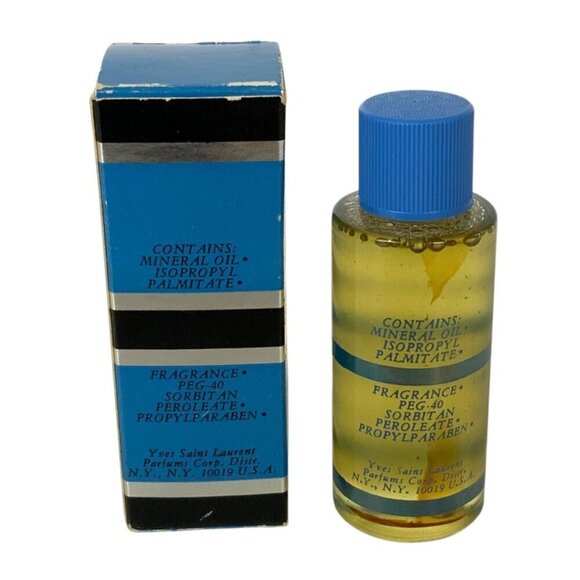 Vintage Yves Saint Laurent Rive Gauche .5 fl oz Moisturizing Bath Oil TRIAL SIZE - Picture 2 of 2